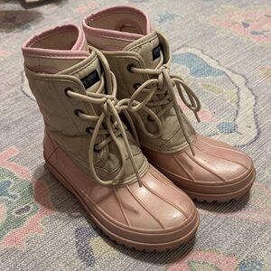 Sperry Women's Pink and Beige Winter Boots